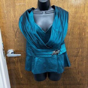 Teal KM Collections by Milla Bell Top